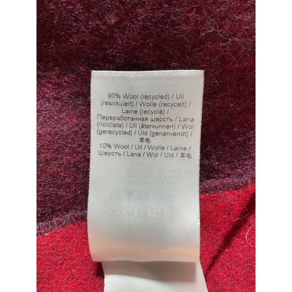 Ganni Burgundy and Red Scarf - Picture 5 of 5